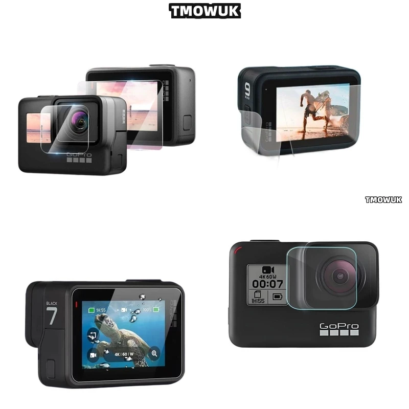 

For GoPro Hero12 11 10 9 Screen Protector, Crystal Clear Full Protection Film