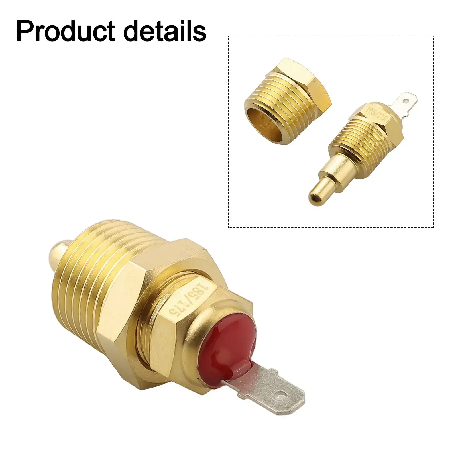 Accurate Temperature Measurements COOLANT TEMP SENSOR ADAPTER FAN GROUNDING THERMOSTAT SWITCH NPT 3/8 1/2 inch