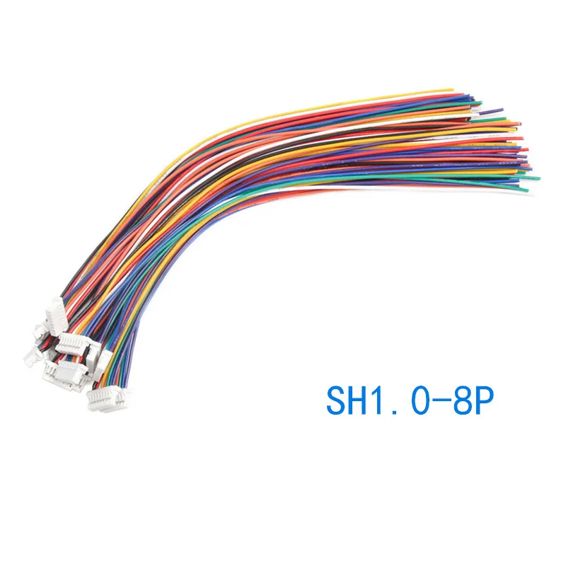 10pcs SH1.0 Electronic Wire Single Head Tin Plated Connecting Line 10/20/30cm Pitch SH 1.0mm Cable 28AWG 2P/3P/4P/5P/6P/7P-12P