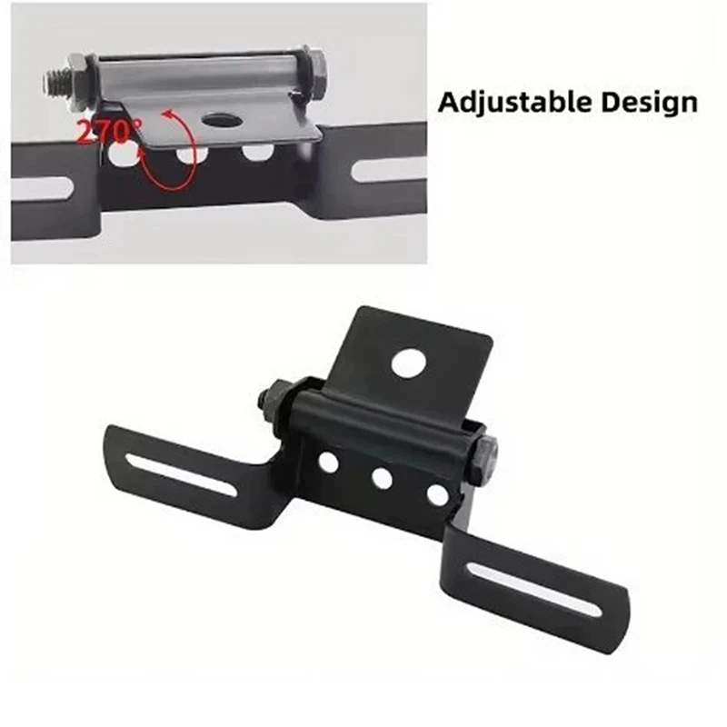 

Adjustable Motorcycle License Plate Mount Holder Universal Folding License Plate Tail Light Bracket Replacement Part Accessories