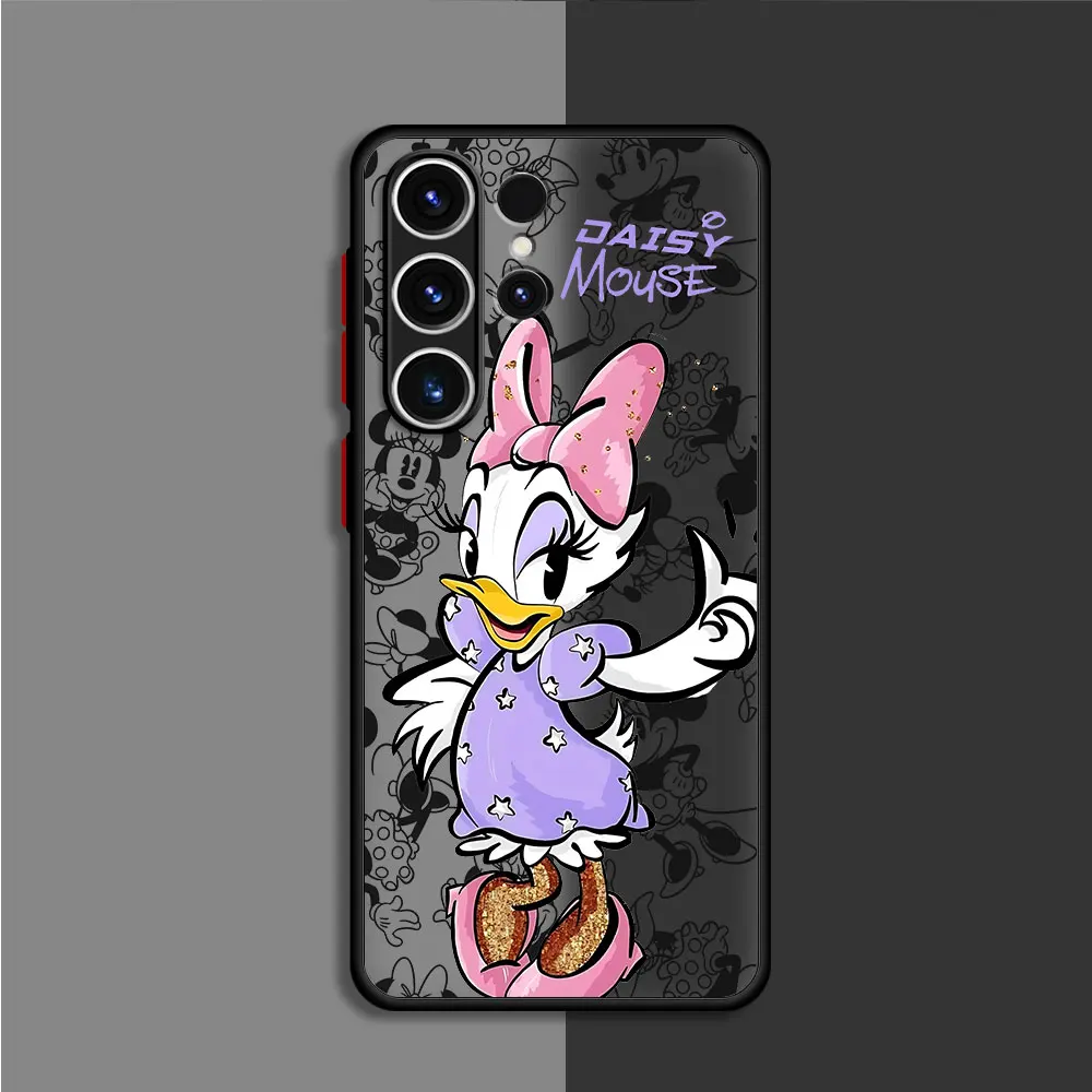 Disney Mickey Minnie Mouse etui na telefon Samsung Galaxy S23 S24 Ultra S10 Lite S22 5G S10 S20 FE S9 S21 Plus matowa obudowa