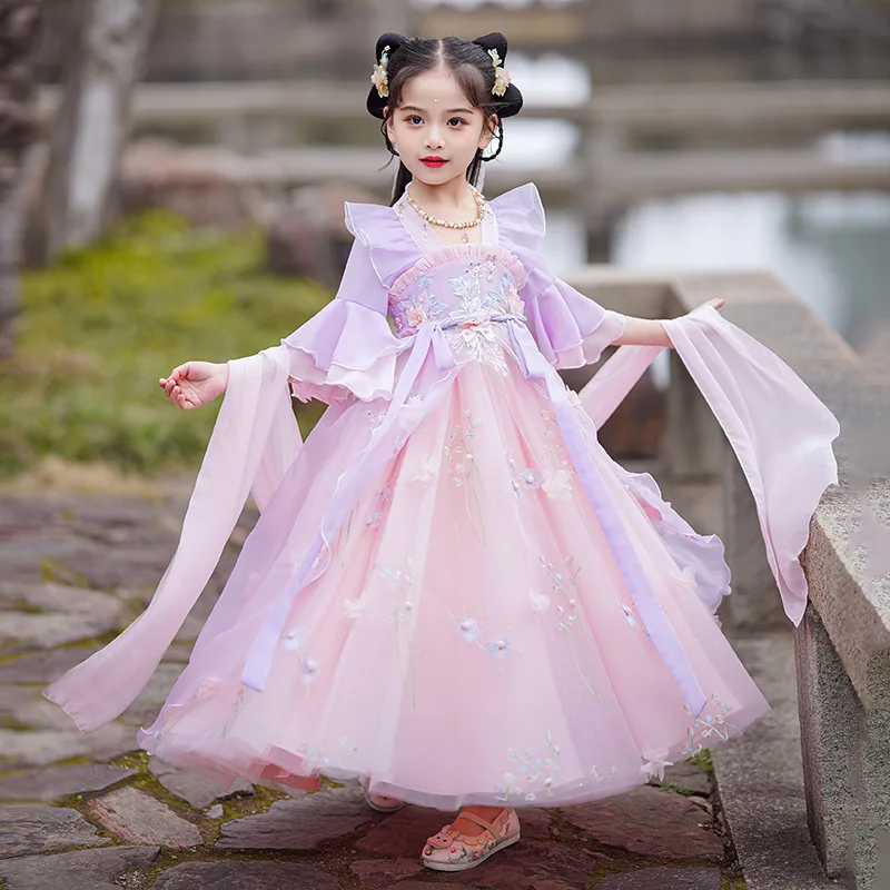 chinese-traditional-hanfu-kids-children-folk-dance-perform-costumes-fairy-princess-dresses-retro-girl-cosplay-summer-dress