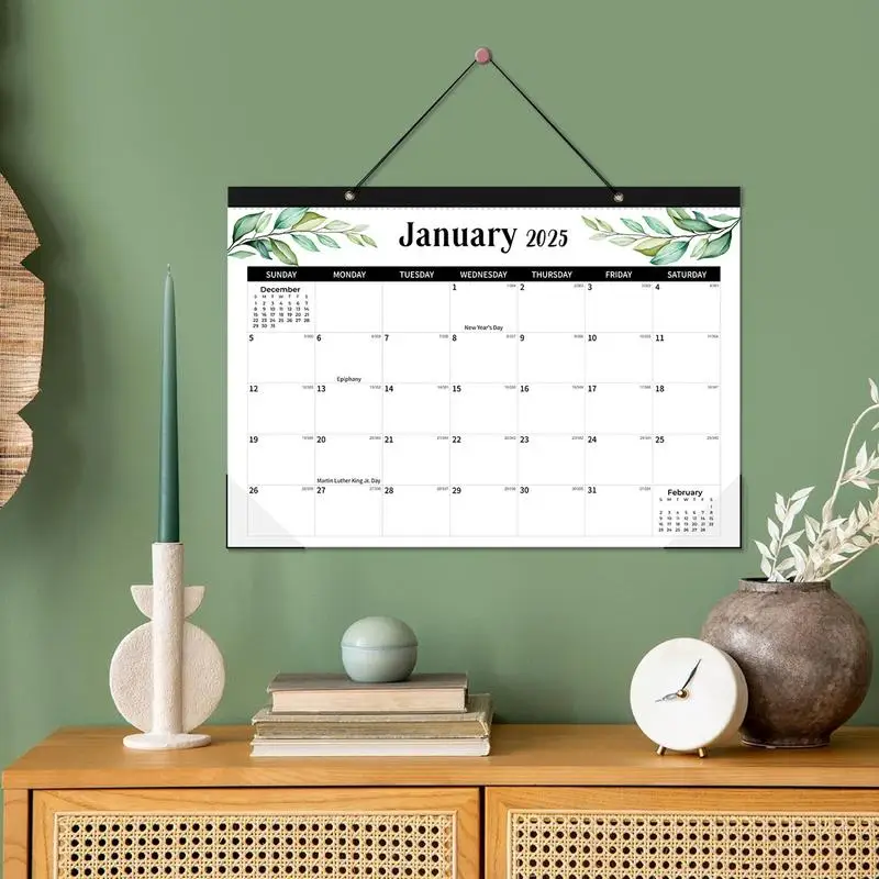 Large Month Planner With Hooks Large Month To View Planner Wall Month Organizer Planner With Hunging Strings For Home Living