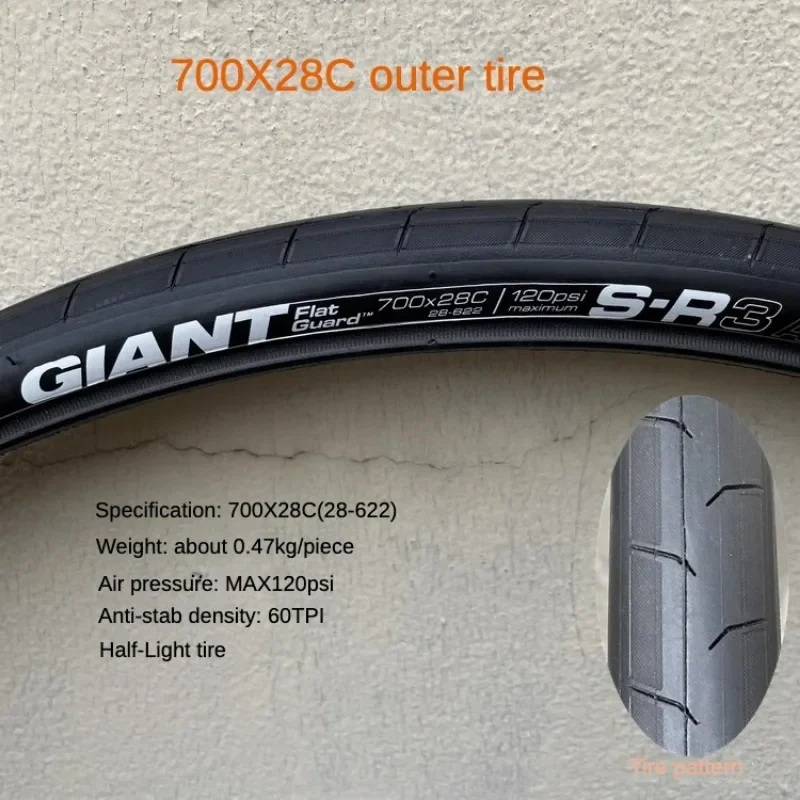 Giant Giant Escape Highway Travel Bike 700cx38/32/28/25 Outer Tire Inner and Outer Tire