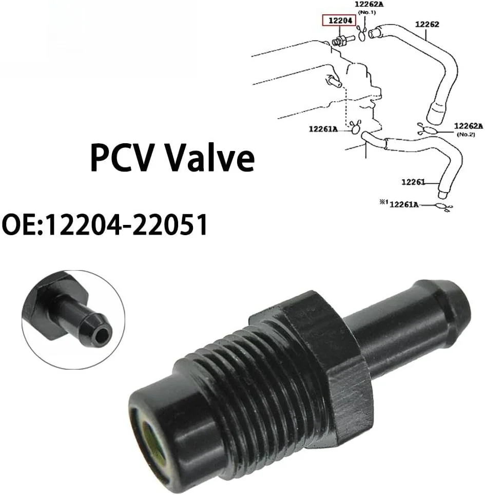 12204-22051 10PCS PCV Valve For Toyota Corolla Matrix Celica MR2 Spyder 1.8L