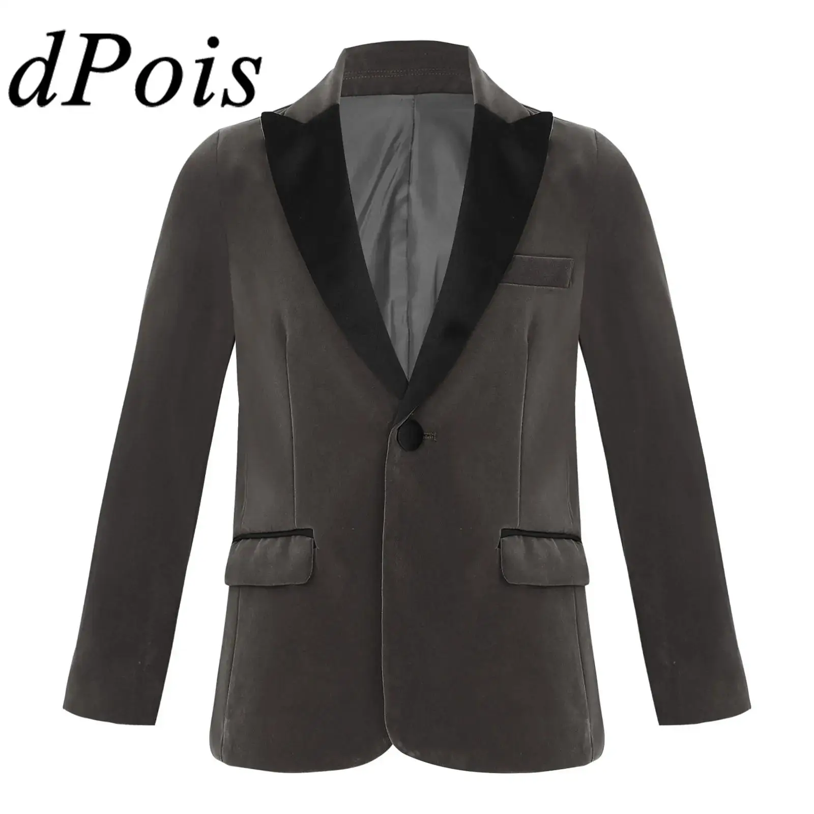 Kids Boys Gentleman Velvet Baby Formal Blazer Coat for Wedding Party Costumes Formal Occasions Coats Suits Jackets Outerwear