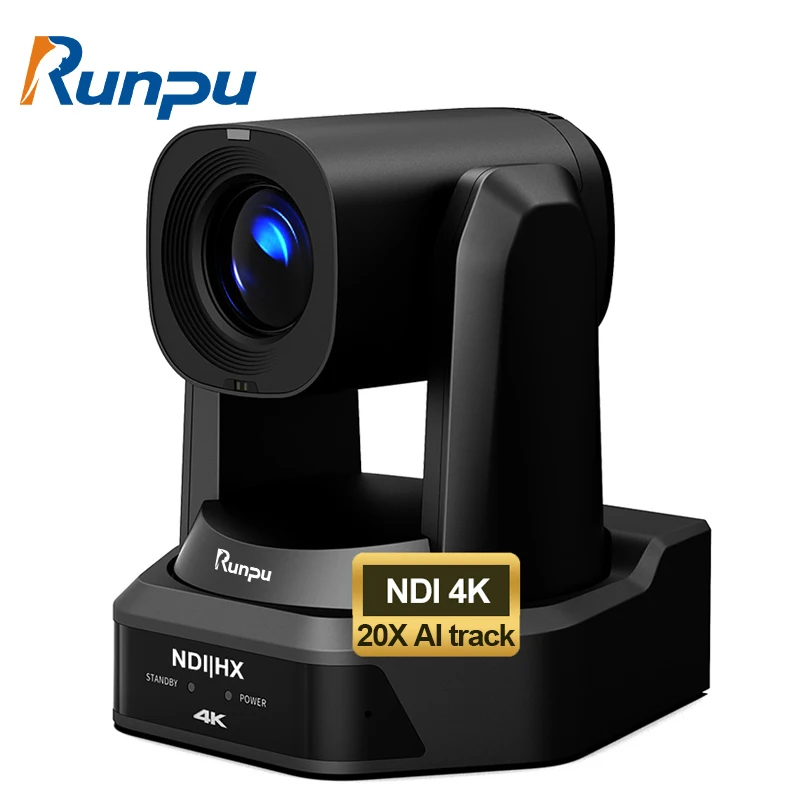 Runpu Top Quality Camera PTZ NDI 30X 20X 12X 4K Conference Camera vMix OBS use Internet Joystick Controller POE Conference