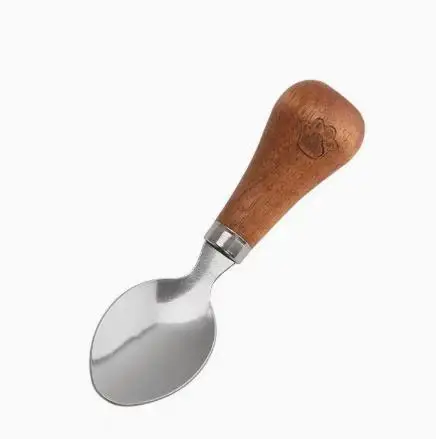 

1 Set Portable Camping Utensils Set Stainless Steel Fork Spoon Wooden Handle Multi Functional Outdoor Tableware For Backpacking