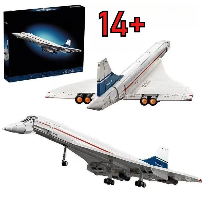 

2083PCS Airbus Concorde Building Blocks World’s first supersonic Airliner Aviation Space 10318 Shuttle Toys Kids Christmas Gifts