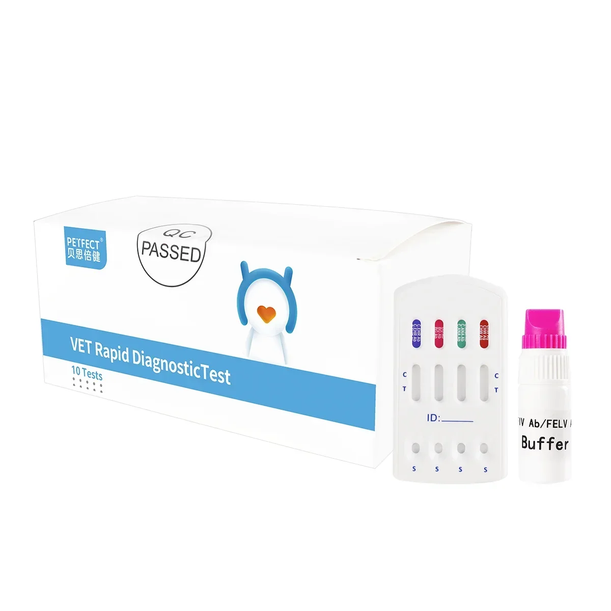 

Diagnostic Rapid Test GIA Ag Rapid Test Dog Veterinary 4 in 1Canine CDV CPV CCV