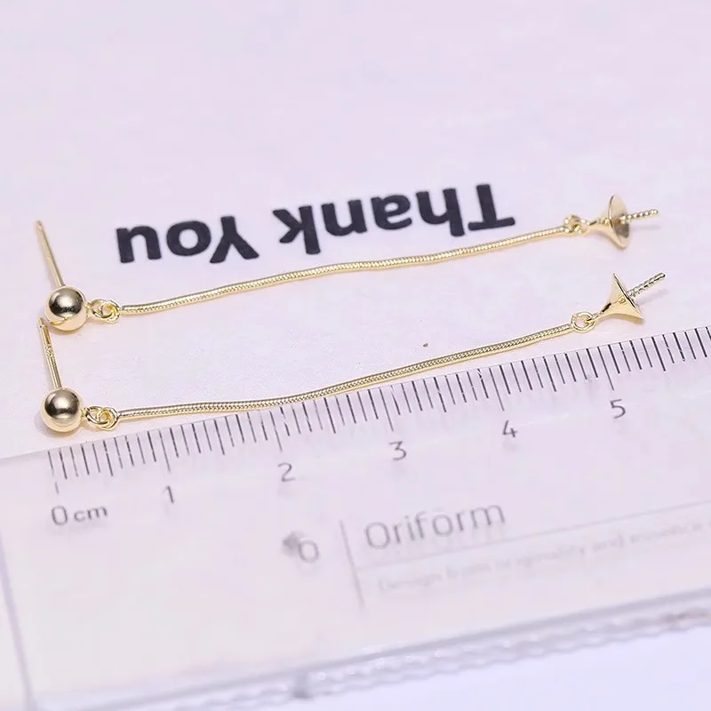 MeiBaPJ 9mm Natural Nearround Pearls Fashion Classic Simple Drop Earrings 925 Silver Fine Wedding Jewelry for Women 6