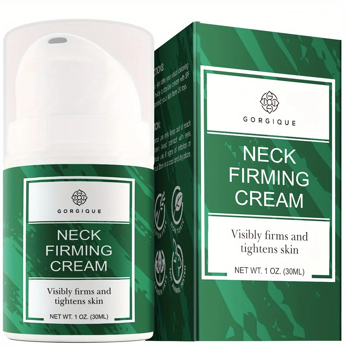 Creme Natural Neck Firming, Pele Apertando Tratamento, Anti Rugas e Duplo Queixo Redutor