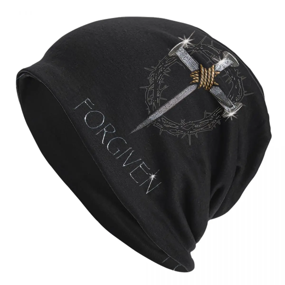 

Christian Skullies Beanies Caps Forgiven Thin Hat Autumn Spring Bonnet Hats Men Women's Unisex Ski Cap