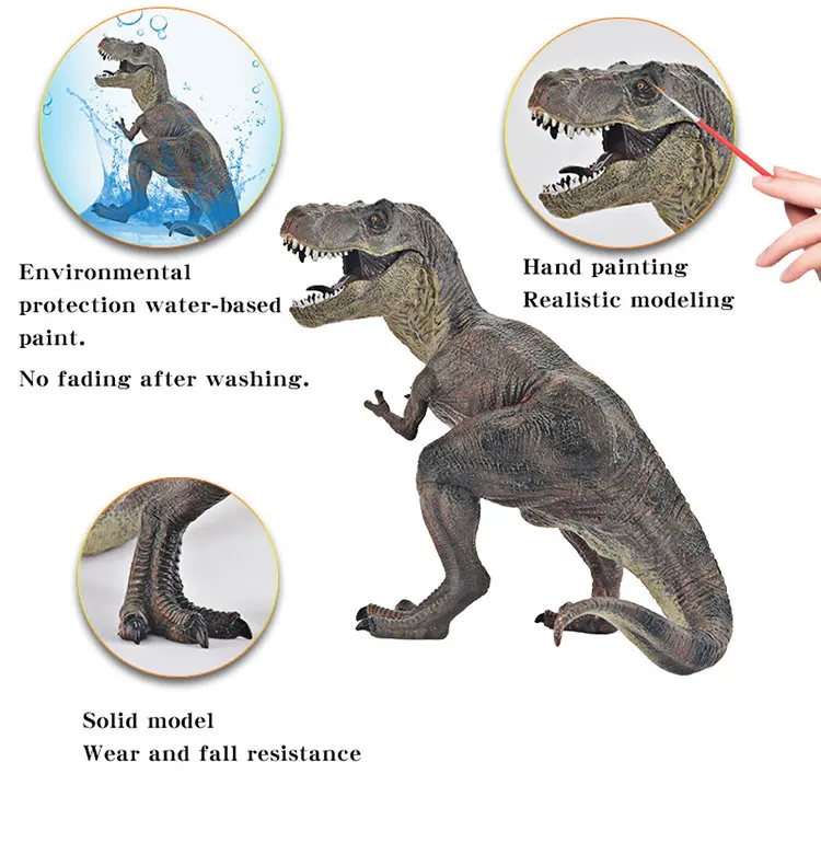Prähistorische Jurassische Dinosaurier Mosasaurus Saichania Tyrannosaurus Rex Tiermodelle Actionfiguren PVC Hochwertiges Spielzeug für Kinder – Detail 4