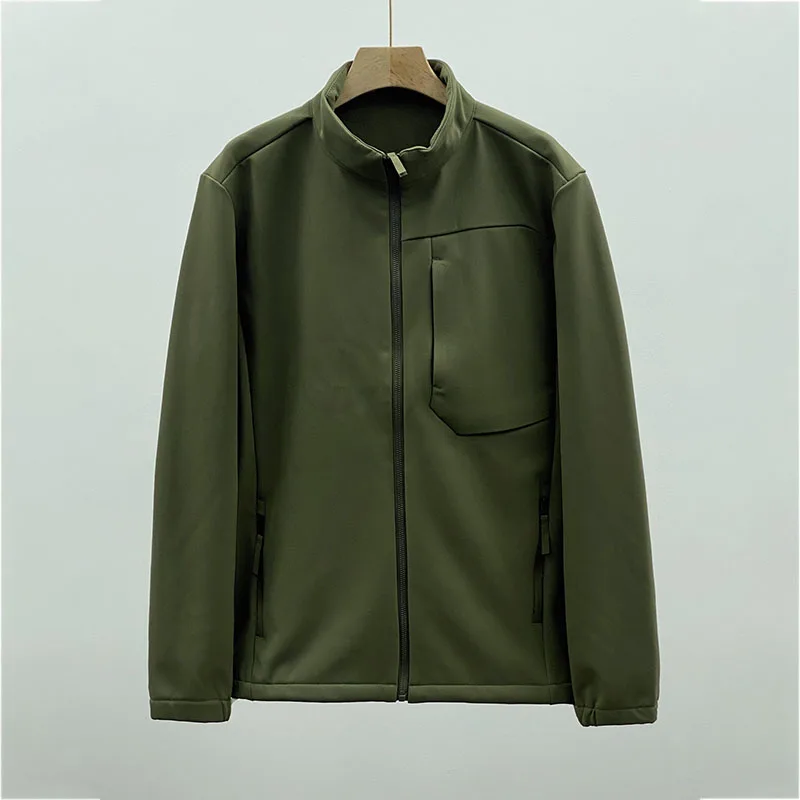 

Outdoor Pata Soft Shell Windproof Men's Stand-up Jacket for Hiking, Cycling, Sports, Fishing, Mountain Climbing and Camping