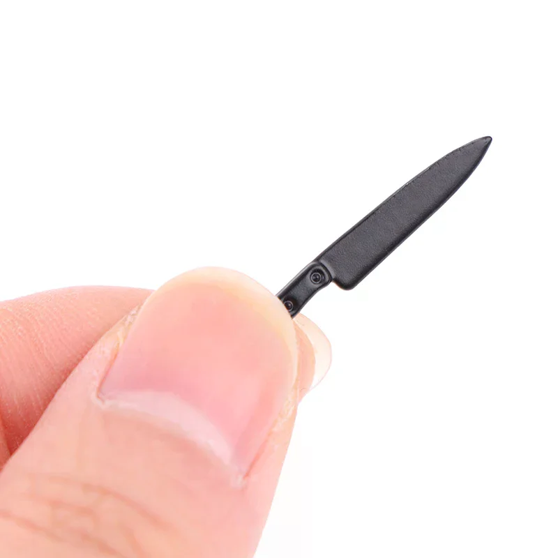 

1:12 Кукольный домик Миниатюры Металлический нож Модель Мини Кухонные аксессуары Игрушки