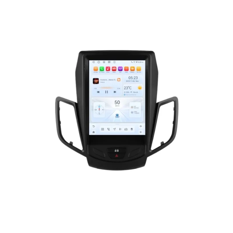 9,7-Zoll Hizpo CarPlay Android Auto Autoradio für Ford Fiesta 2009 - 2016 Tesla-Style Bildschirm 4G BT GPS-Navigation RDS DSP SWC 360CAM