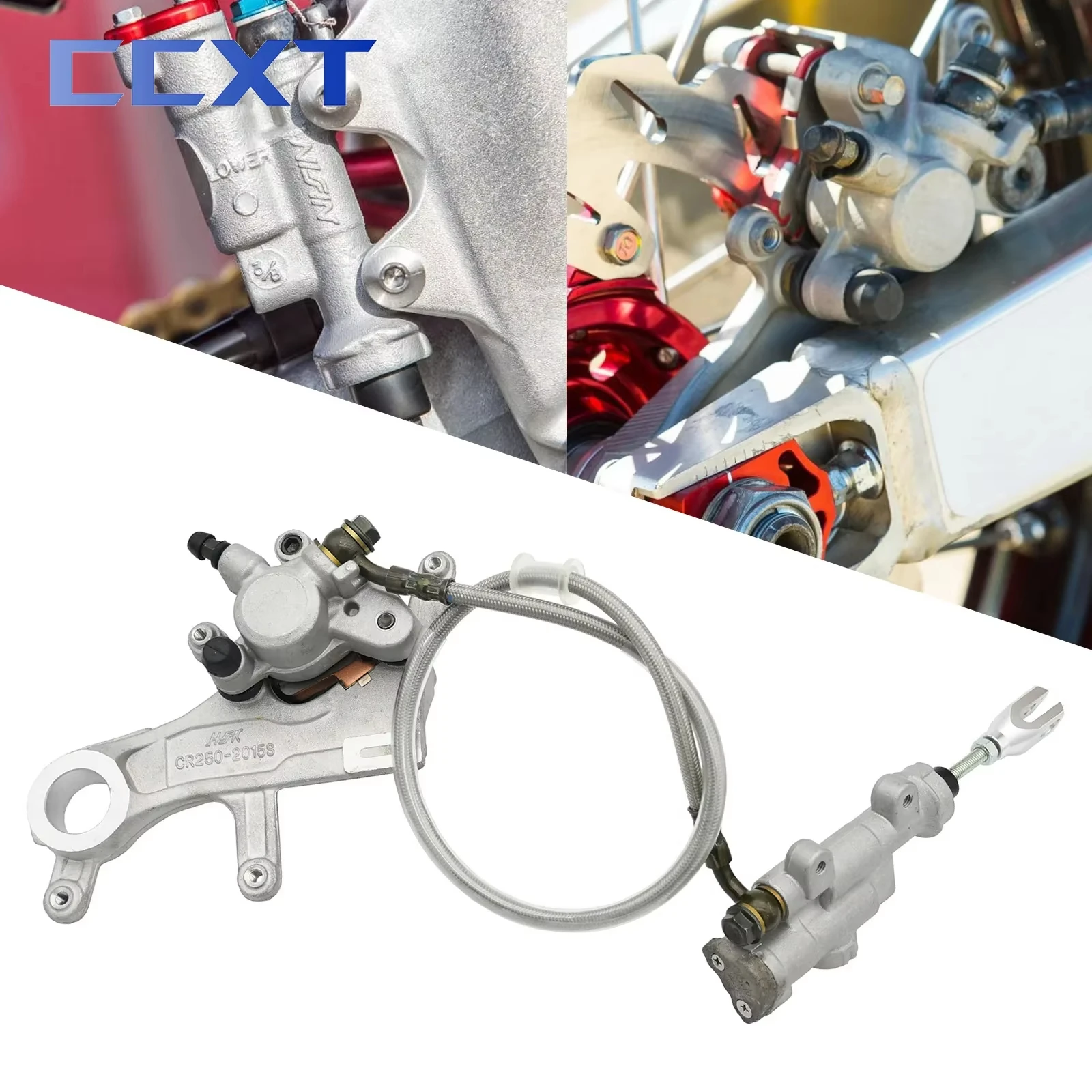 

Motorcycle Rear Brake Pump Assembly Hydraulic Caliper Oil Tubing For Honda CR 125R 250R CRF250R CRF 450R 250X 450X 250RX 450RX
