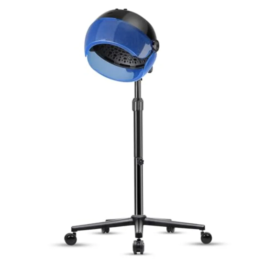 

Напольный фен с капюшоном 1500 Вт, с таймером, сенсорным управлением, 3 температурными режимами, регулировкой высоты, ионизацией, для дома или салона