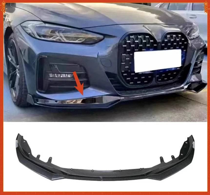 

For BMW 4 series G22 G23 Carbon Fiber MP Style Car Front Bumper Diverter Spoiler Diffuser Front lip chin Car Accessorie body kit
