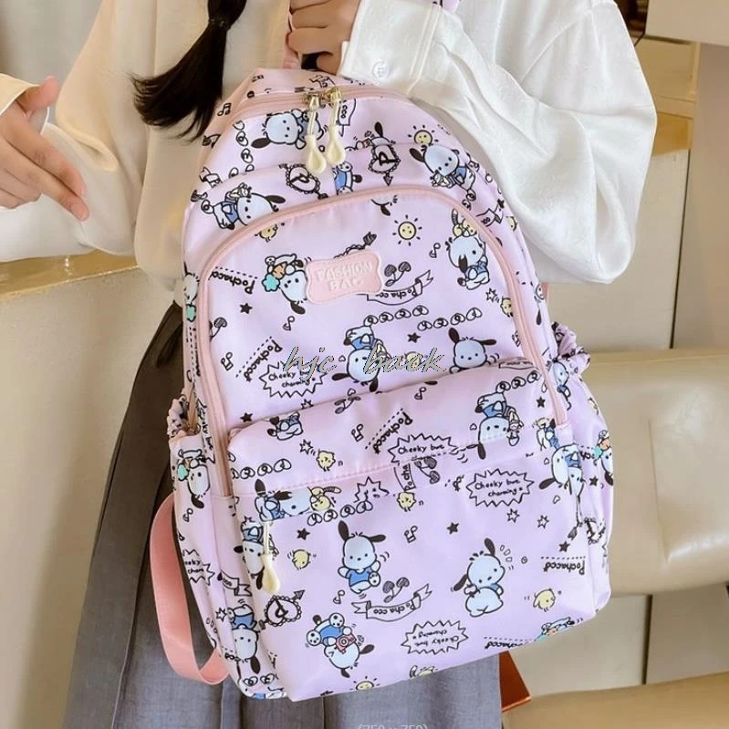 Lovely Kuromi Melody Backpack Female College And High School Students Commuting To Work, New Outdoor Travel Backpacks Infantil