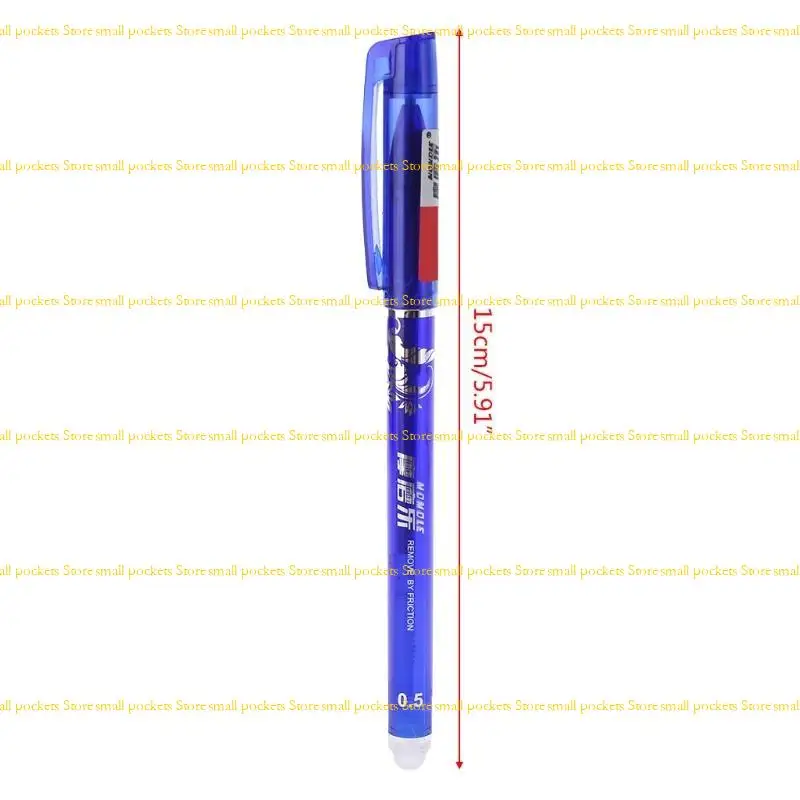 12 قطعة R1WD لأقلام الجل السحرية القابلة للمسح الإبداعية مقاس 0.5 مم بالحبر الأزرق لمحطة الطلاب في المكتب