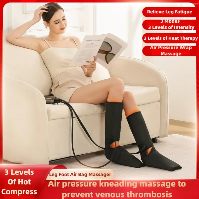 

Jinkairui электрический массажер для ног под давлением воздуха, полностью обернутый воздушный волновой тип, косметический инструмент для теленка с воздушными мешками для терапии