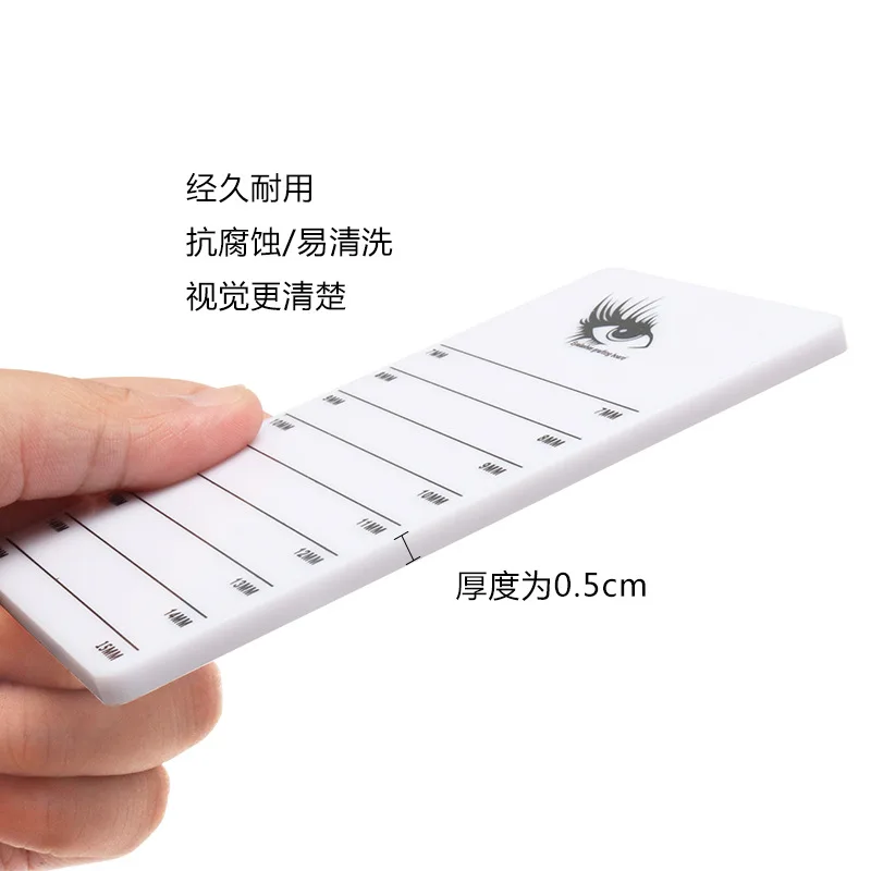 Soporte acrílico para pestañas postizas, tablero de paleta de pegamento, almohadilla de soporte, placa de extensión de pestañas, bandeja, herramienta de maquillaje, 1 ud.