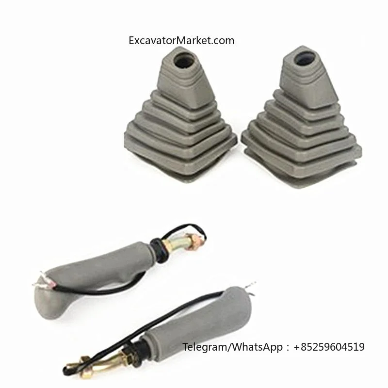 For HYUNDAI DAEWOO 220-5/215-7 Excavator Joystick Handle Dust Cover Horn Weight Lifting Handle Glue High Quality Accessories