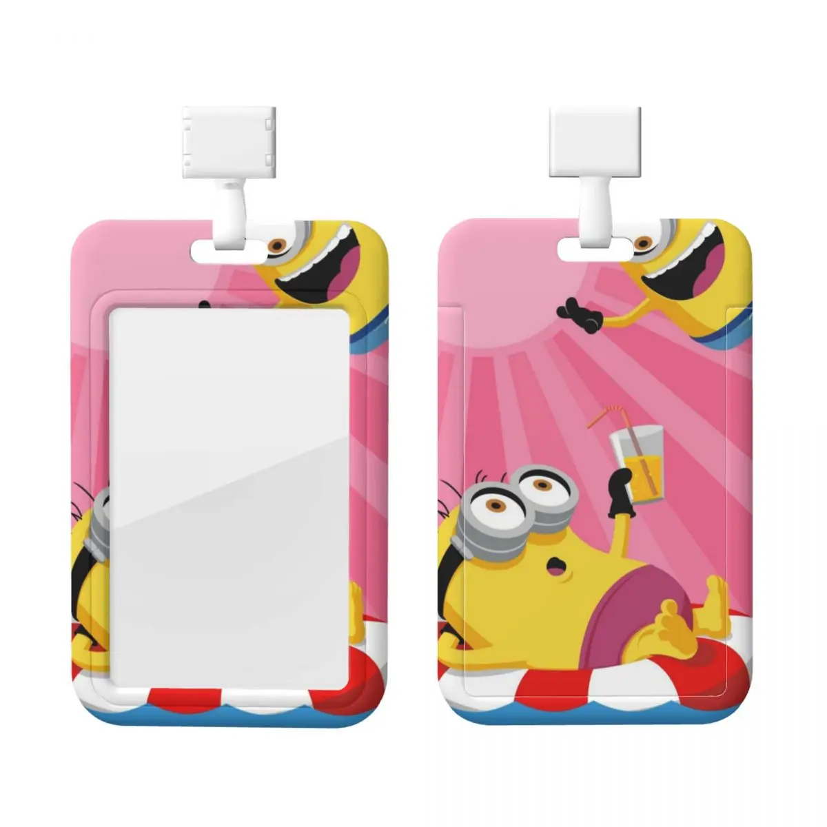 

Custom M-Minions Card Badge Holder Hospitals Card Holder Unisex Students Cartoon Neck Lanyard Credit Card Holders Neck Strap
