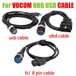 Vocom OBD2 Main Diagnostic USB Cable for Volvo 88890304 Interface Main Test Cable for Volvo Vocom 88890305 OBD-II Cable Vocom