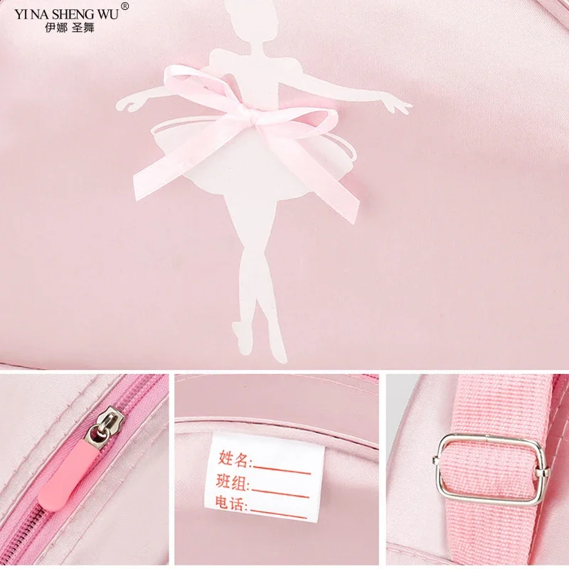 حقائب رقص الباليه Bowknot حقيبة كروسبودي الفتيات حقيبة ظهر جميلة للأطفال الباليه فائدة حقيبة كتف حقيبة يد حقيبة الأميرة مقاوم للماء