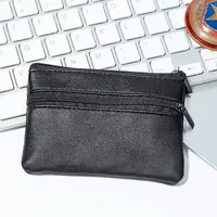 Women Men Coin Purse Men Small Bag Wallet Change Purses Zipper Money Bags Children Mini Wallets Leather Key Holder Carteira 2