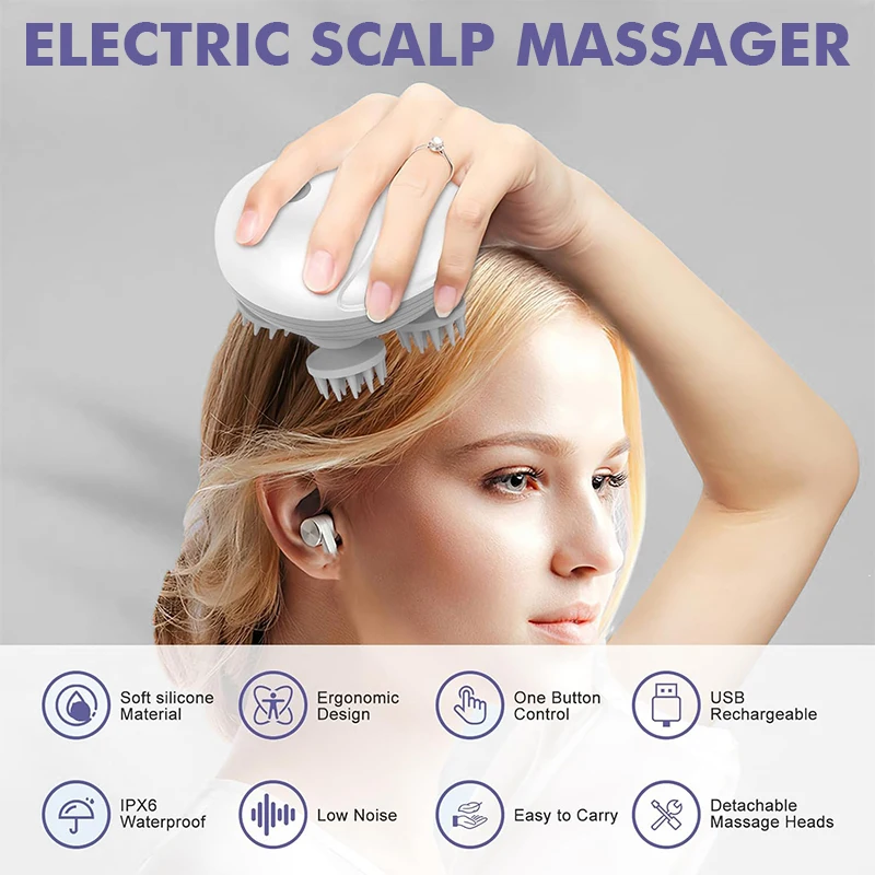 الكهربائية رئيس فروة الرأس مدلك الجسم الكتف الساق الذراع الرقبة الأنسجة العميقة ضد الإجهاد الاسترخاء العجن توتر العضلات لتدليك الحيوانات الأليفة القط