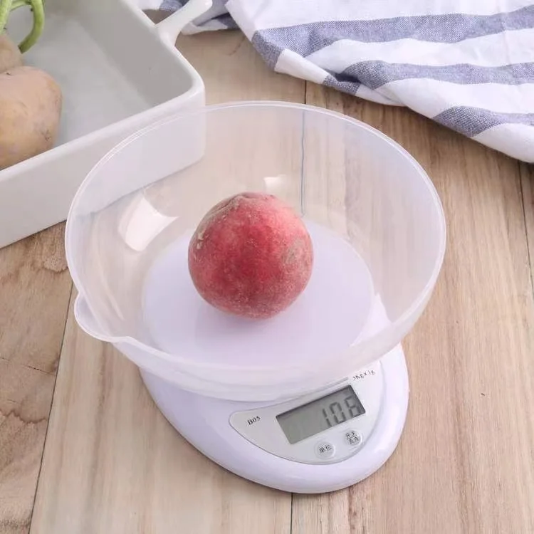 5kg/1g Portable Digital Food Scale LED Electronic Scales Postal Food Balance Measuring Weight Kitchen LED Electronic Food Scales