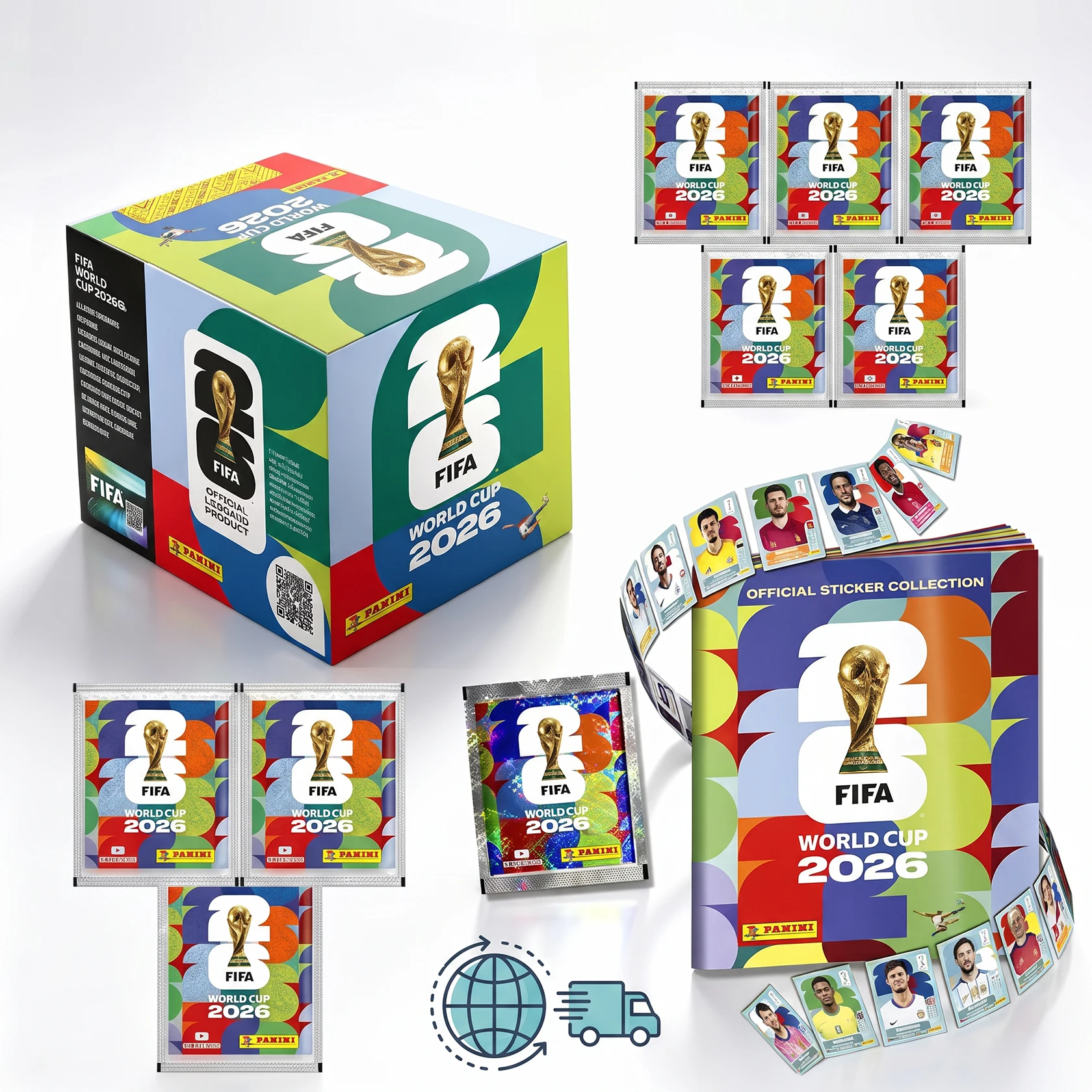 Genuine Hot Sale 2026 FIFA World Cup Soccer Stickers, Limited Edition Sticker Packs Soccer Card Fan Memorabilia Gift In Stock