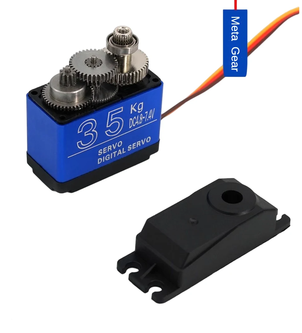 20KG 25KG 30KG 35KG 180 ° Wasserdichtes Servo mit großem Drehmoment und Vollmetallgetriebe – Detail 3