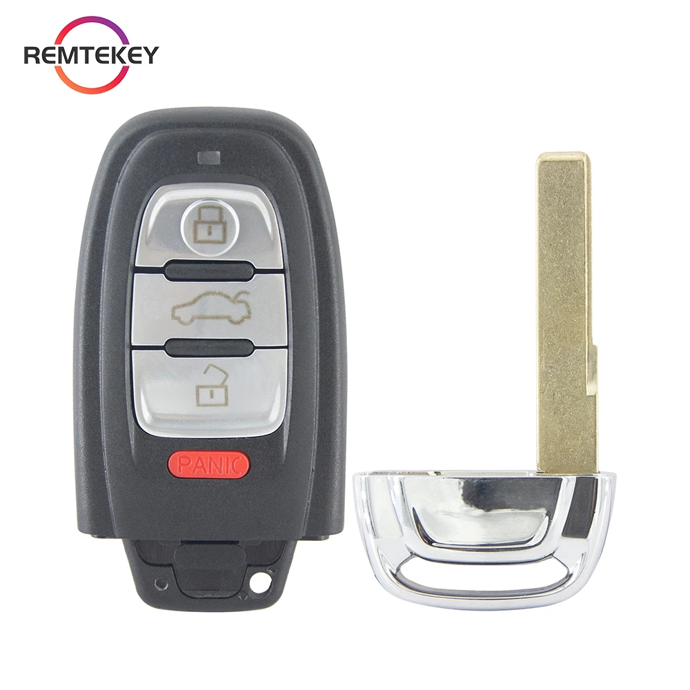 REMTEKEY PN 8T0 959 754C Smart Key 3 Button with Panic 315Mhz for Audi Q5 A4 A5 A6 A7 A8 2009-2017 Remote Control Key