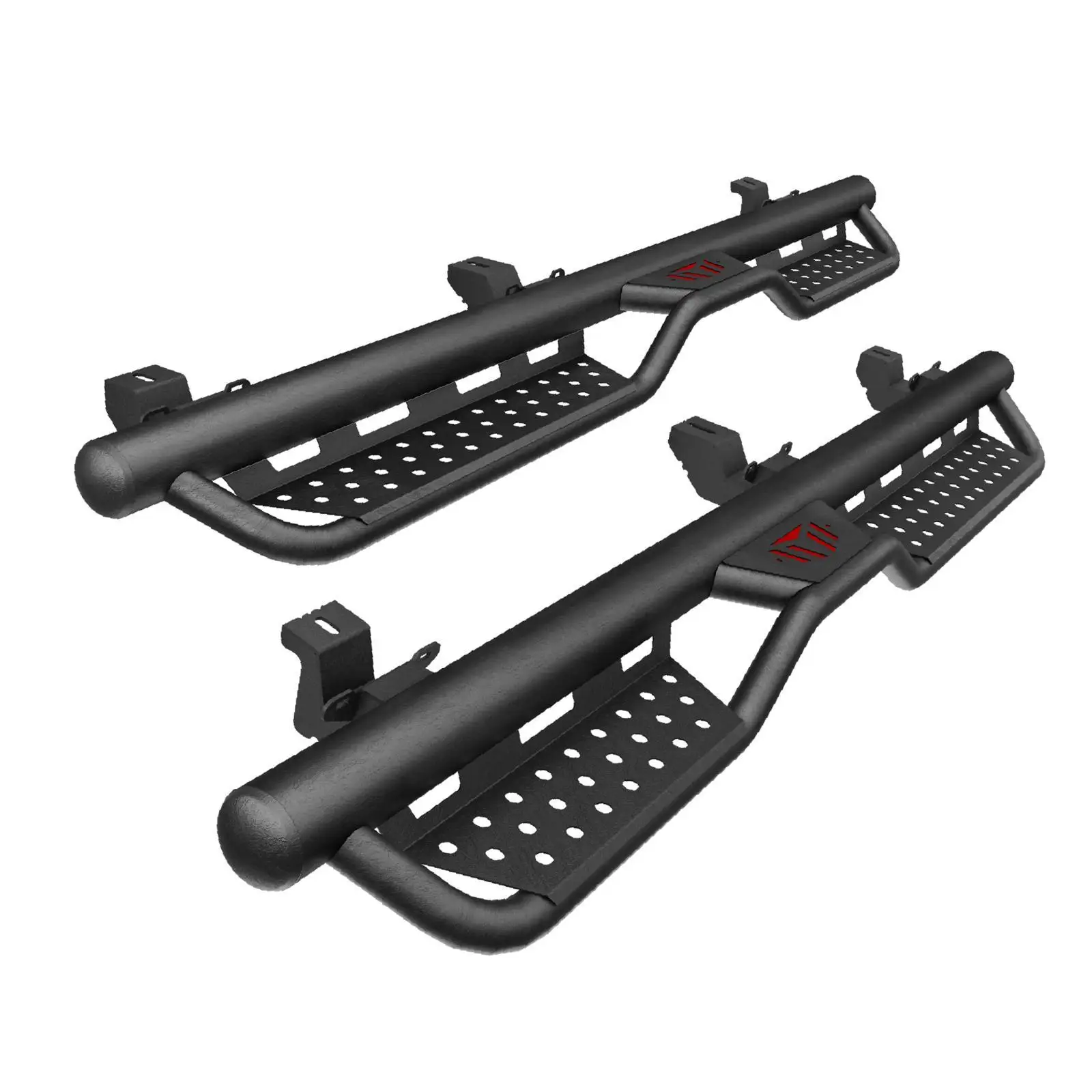 High Strength Running Boards Two Step Layout Side Accessories for 07-18 Unlimited 4 Door