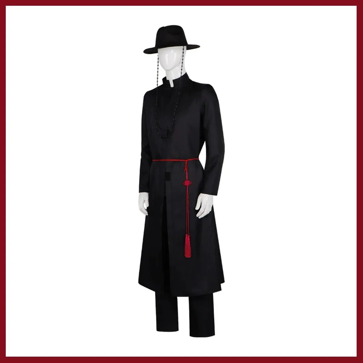 2025 Anime nuevo cazadores Saja niños disfraz Cosplay bata negra abrigo uniforme sombrero peluca adulto hombre carnaval baile enmascarado vestido de fiesta