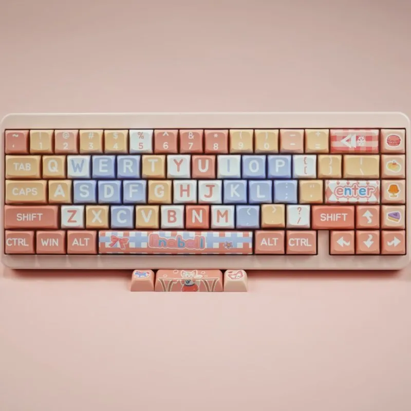 

127 Keys Cartoon PBT Keycaps XDA Profile PBT Dye Sublimation DIY Key Caps 61/87/104 MX Switch Gaming Mechanical Keyboard Keycap