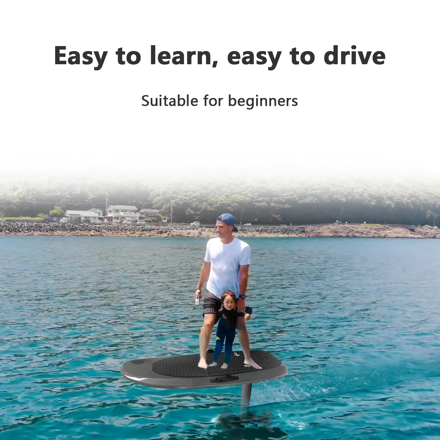 لوح ركوب الأمواج المحلق 6000 وات مع محرك ركوب الأمواج شراعيًا عالي الطاقة بقدرة 58 فولت 40 أمبير في الساعة 45 كم/ساعة