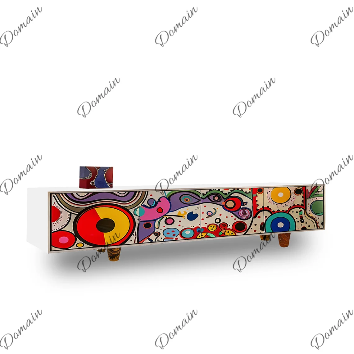 Designer art painting TV cabinet creative high-end aesthetic floor cabinet, need to be customized