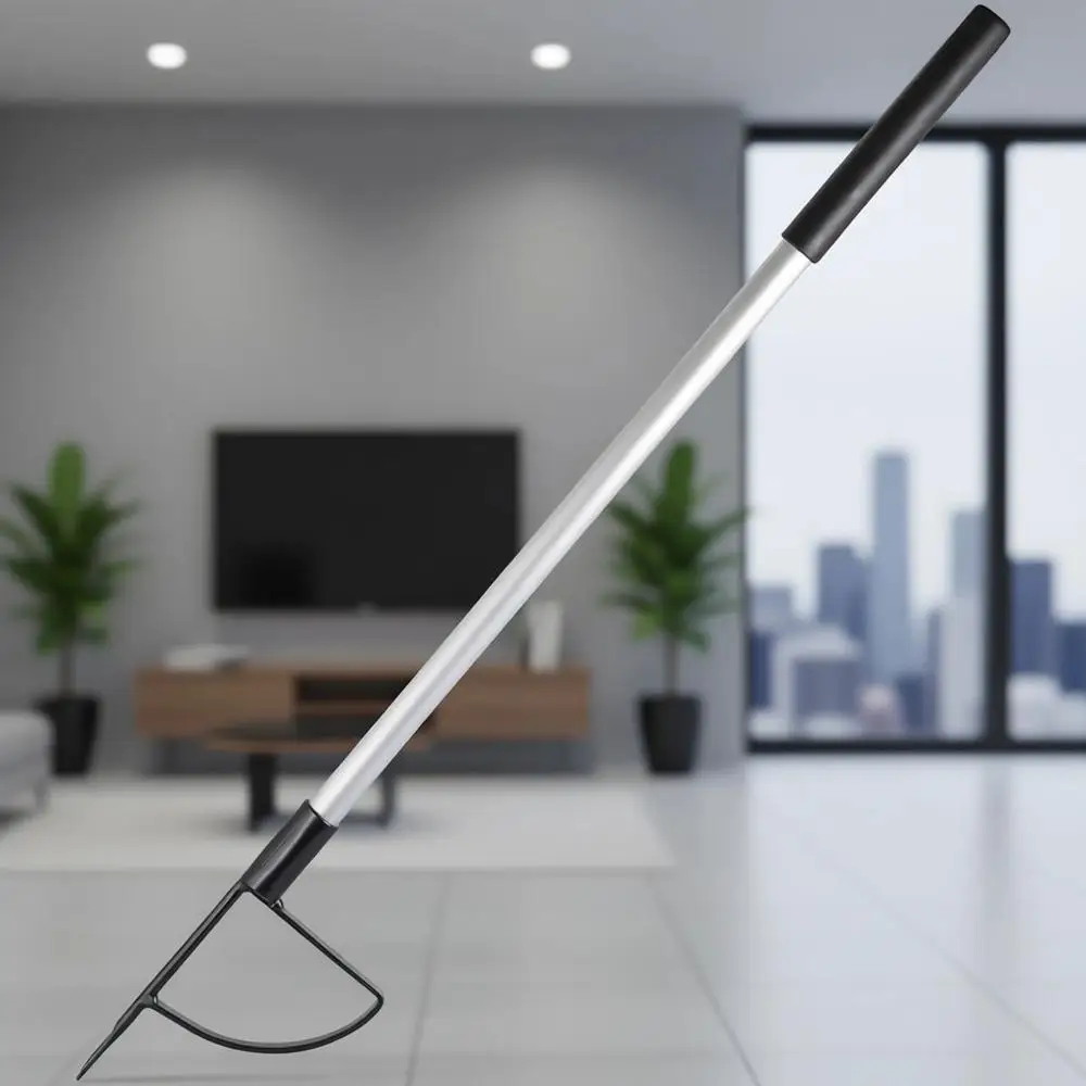 

Легкий и прочный металлический инструмент для удаления корней и сорняков - не нагружает спину и колени, эффективно уничтожает сорняки