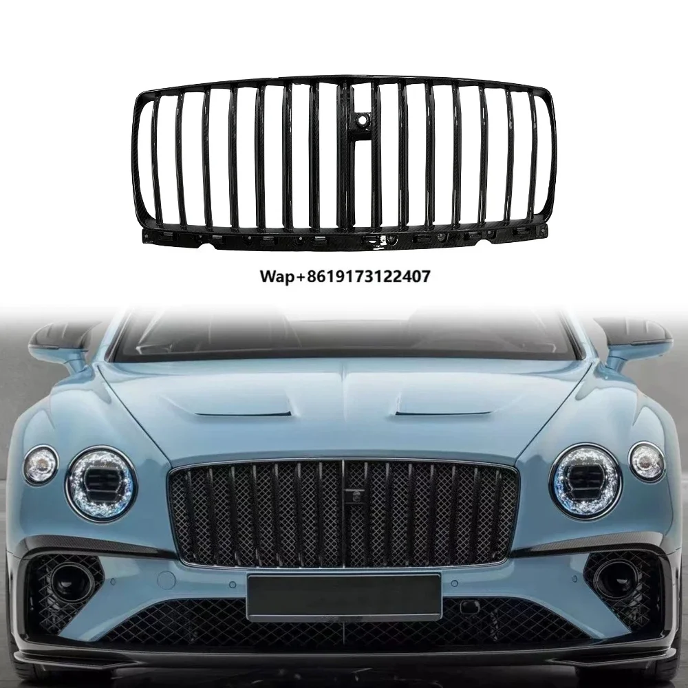 

Continental GT M Style Dry Carbon Fiber Body Kit Automotive Accessories Front Bumper Grille for Continental GT