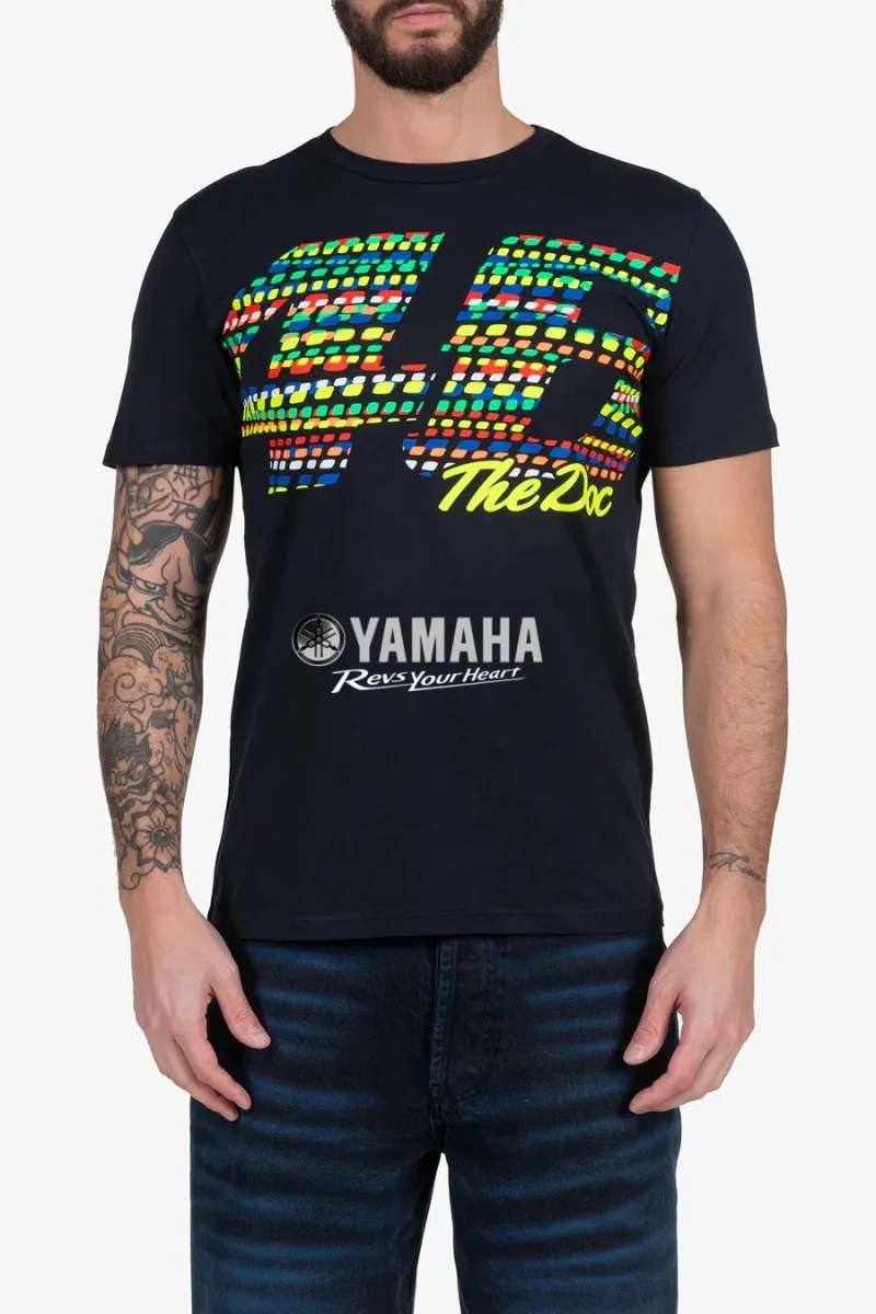 Camiseta de Manga Corta Yamaha 46 de Moda para Hombre y Mujer, Venta Caliente de Verano 2026, Camisa Deportiva Casual para Motociclismo