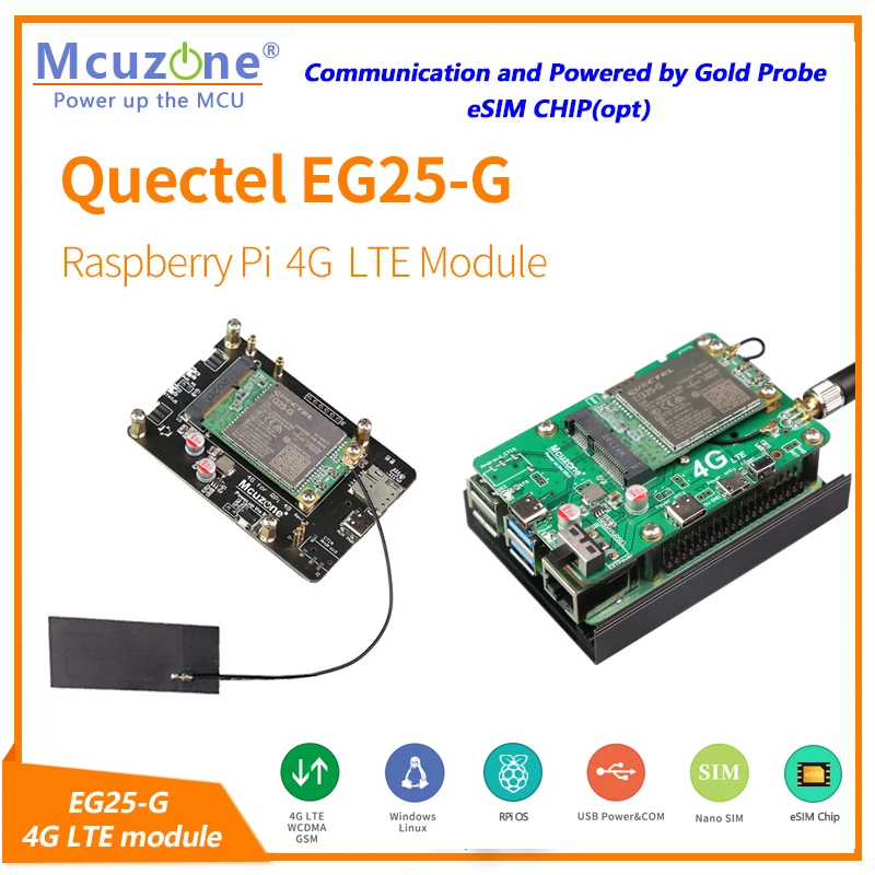 

Quectel EG25-G Global BAND 4G LTE WCDMA GSM GPRS, for Raspberry Pi Rockchip ARM Android Linux Wince Windows Quectel EG25