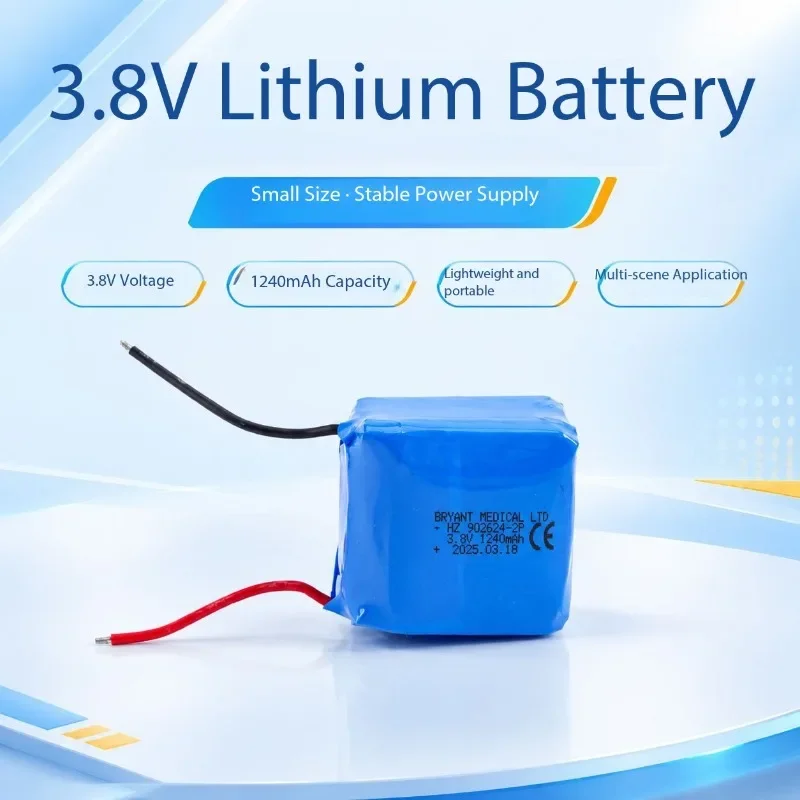 902624-2p-3.8v-1240mAh High and Low Temperature Resistance Long Battery Life High Capacity Lithium Battery