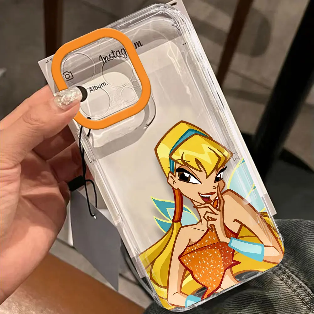 Cool Lovely Winxs Clubs Phone Case For iPhone 17 16 16e 15 14 13 12 11 Mini Pro Max XR XSMax 7 8 Air Plus Transparent Back Cover - náhled 5