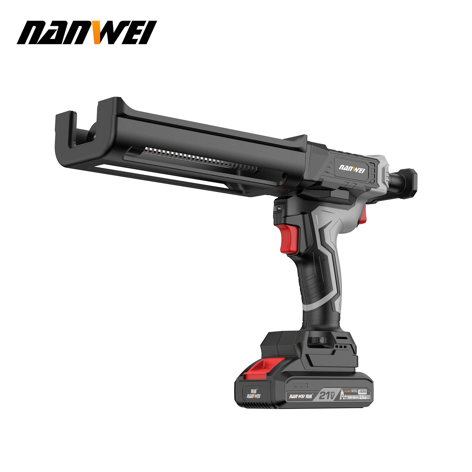 90 Tubes Sealant Cordless Glue Gun 2.5Ah Battery Labor-saving Anti-drip Brushless Machine Structure Caulking Gun